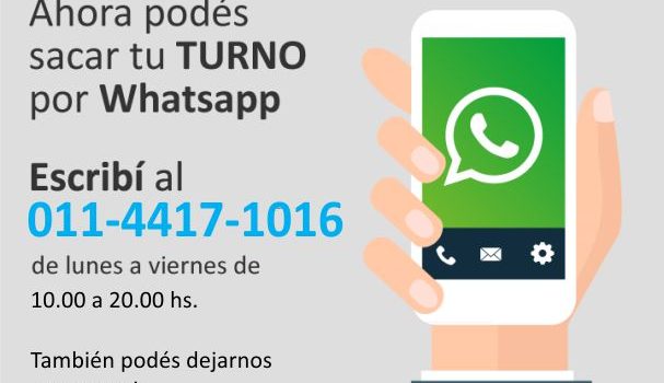 ¡Turnos por Whatsapp!