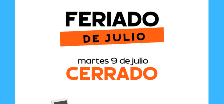 Para agendar! feriado 9 de julio 2023