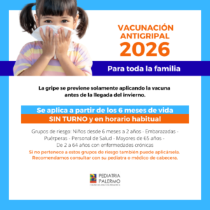 Es importante vacunarse antes de la llegada de los días fríos, consultá a tu pediatra